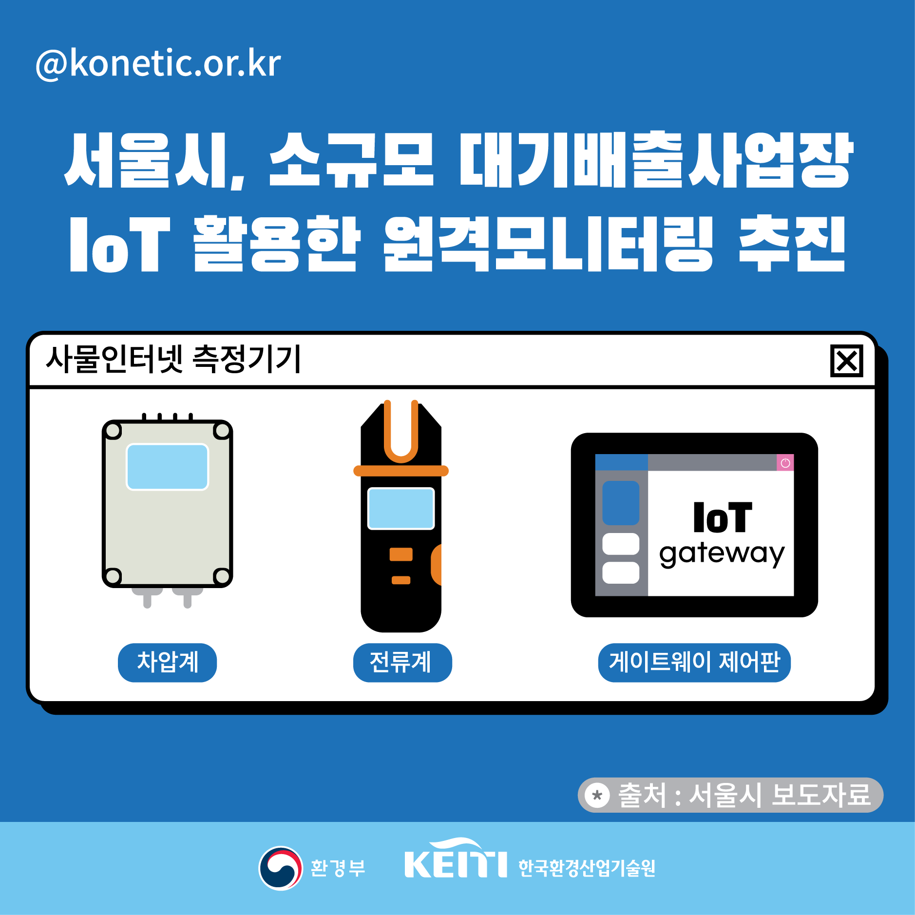 서울시, 소규모 대기배출사업장 IoT 활용한 원격모니터링 추진